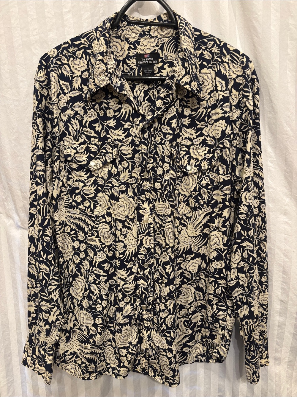 Vintage Ralph Lauren pearl snap